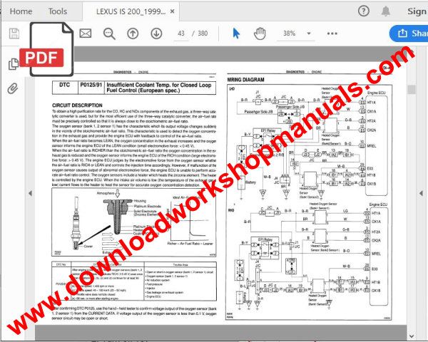 Lexus IS 200 repair manual